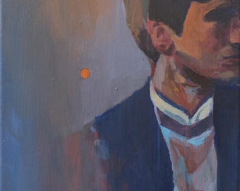 LEAVER // Portraitmalerei - Öl und Acryl auf Leinwand, 30 x 40 cm