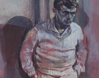 INTERPRETATION OF CAL // original artwork - oil on canvas, 30 x 30 cm