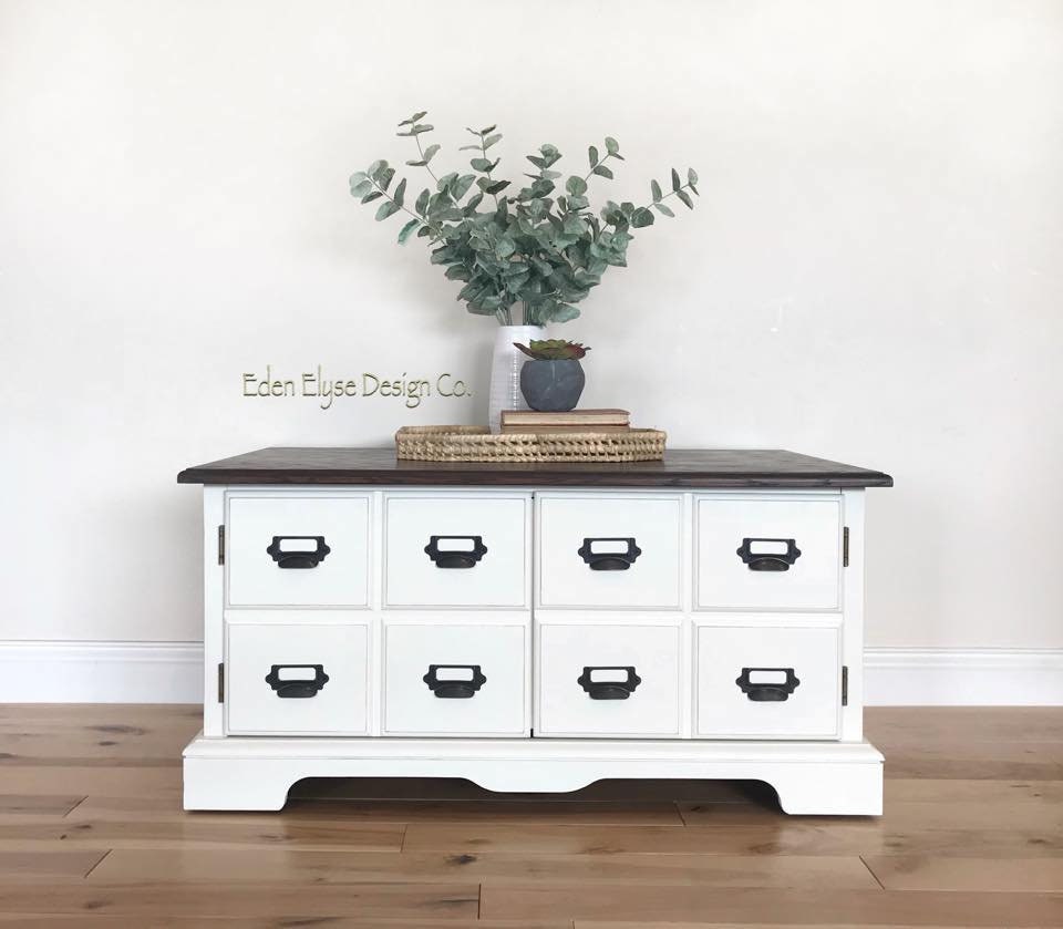 Sold Out Coffee Table Card Catalog Painted Furniture Etsy