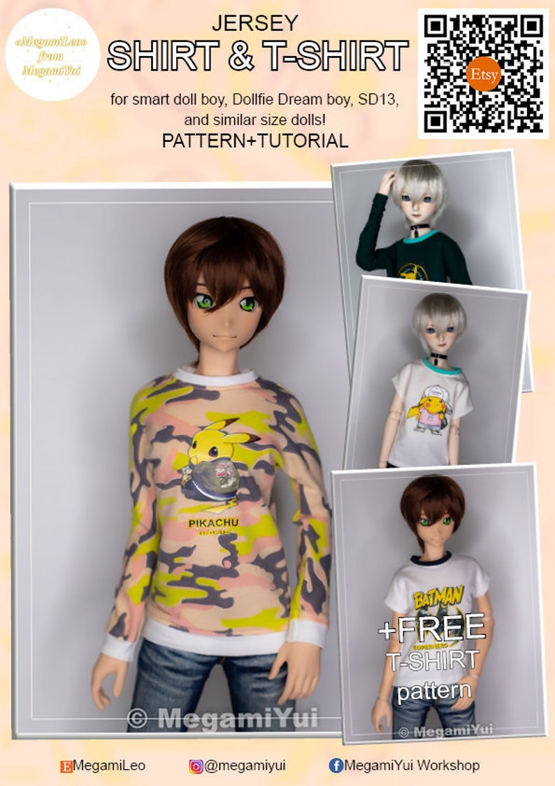 Smart Doll Boy Dollfie Dream Boy and BJD Boy 1/3 Pattern of Etsy