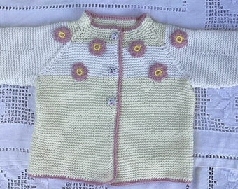 Babystrickjacke Gr. 80-86