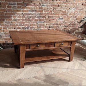 SALE PENDING Broyhill Attic Heirlooms Wood Coffee Table With Two