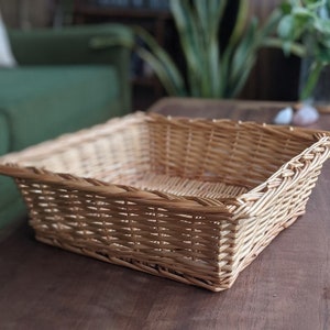 large woven wicker basket | boho farmhouse