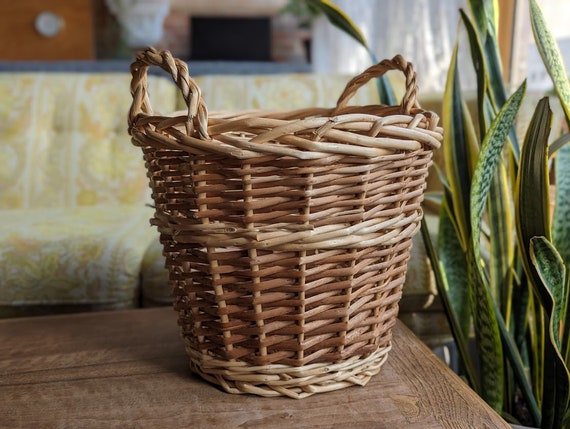 Rustic blanket basket sales