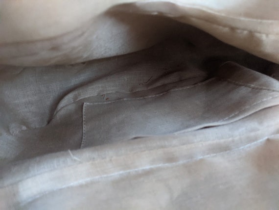 woven wicker purse with draw strings | boho bohem… - image 4