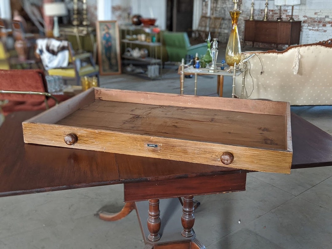 Large Antique Desk Drawer Vintage Farmhouse Pallet Wood Coffee Table