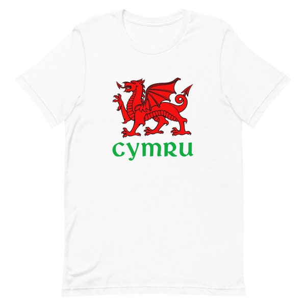 Red Dragon Of Wales Shirt | Y Ddraig Goch Tee | Welsh Dragon T-Shirt |