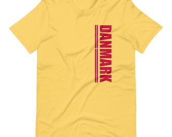 Danish Soccer Shirt | Danmark Football Supporter | Flag Of Denmark Tee