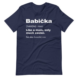 Definition Of Babička T-Shirt | Funny Czech Tees | Cute Grandma Shirt | Mother&#39;s Day Gift