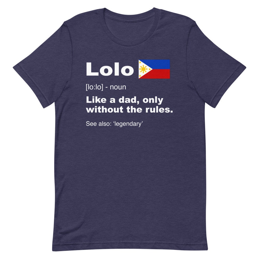 Definition of Lolo Shirt Funny Filipino Gift Fathers Day Etsy