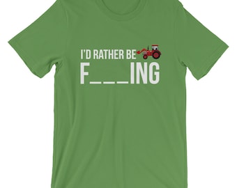 I'd Rather Be Farming T-Shirt | Farmer Gift | Farming Shirts | Funny Tractor Shirt