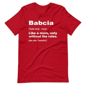 Definition Of Babcia Shirt | Proud Polish Grandma Gift | Funny Mother&#39;s Day Tee