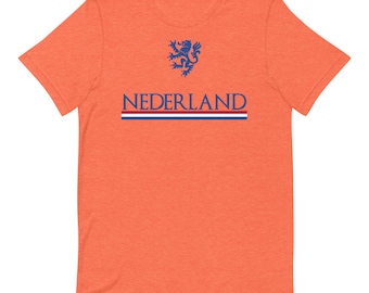 Holland Netherlands Soccer T-Shirt | Vlag Van Nederland Gifts | Dutch Voetbal Tees | Proud Oranje Supporter