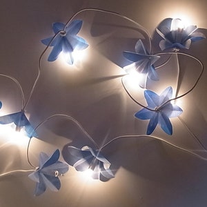 FAIRY LIGHTS with delicate flowers image 1