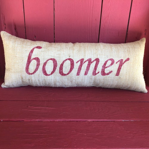 BOOMER SOONER HALFTONE PILLOW W/PIPING main image 1