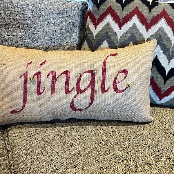 Jingle Pillow Etsy