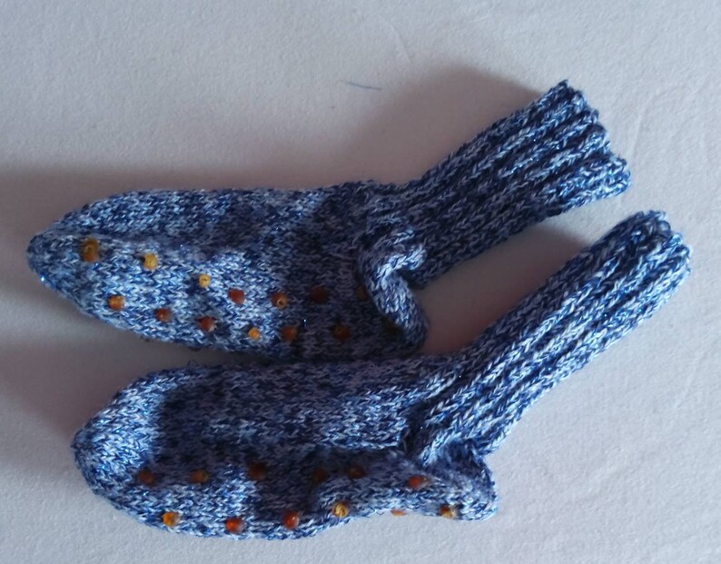 Handgestrickte Socken Gr. 22/23 Stoppersocken Bild 1