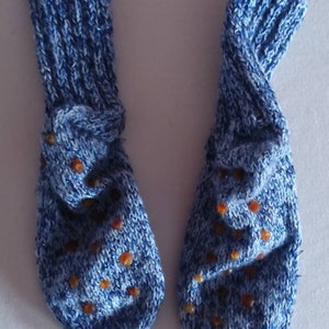 Handgestrickte Socken Gr. 22/23 Stoppersocken Bild 2