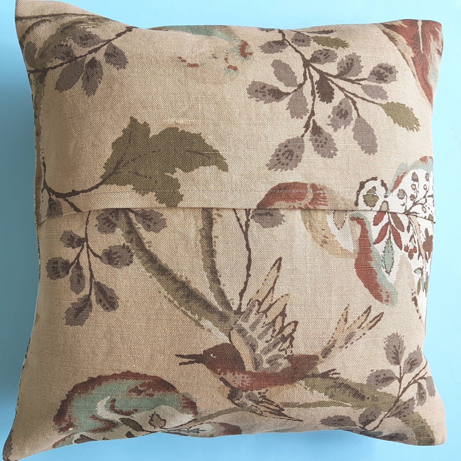 Naturethemed cushion cover of reclaimed expensive designer Etsy