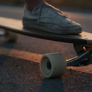 Longboard Skateboard Pintail // FREE SHIPPING // Solid Hardwood ...