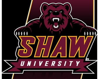 Shaw University Bears Metal Sign