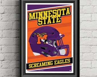 Minnesota State Screaming Eagles Poster, Coach, TV Series, Wall Art (12x18)