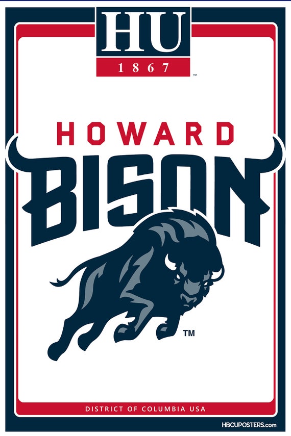 Howard University 24x36 HBCU Wall Art Etsy