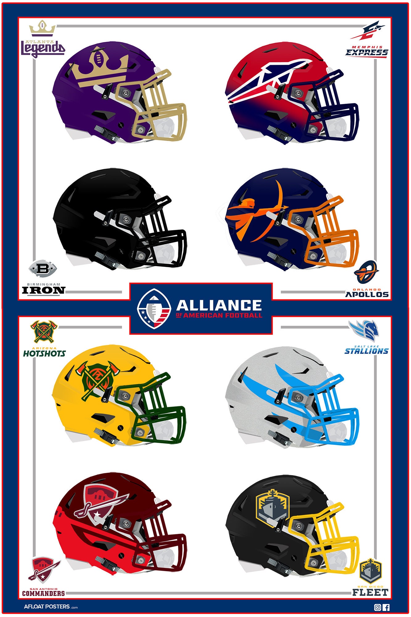 Alliance of american football hats sale