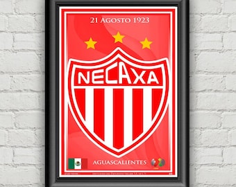 Necaxa Poster, , Liga MX, Soccer, Mexico, Wall Art