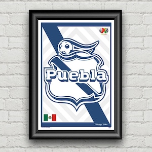 Soccer, Mexico, Puebla, cf Puebla, Printed Poster, Wall Art
