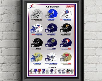 X-League Poster, Japan, Pro Football, Sports Wall Art