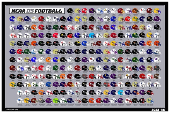 d3 24x36 college football helmet guide etsy india