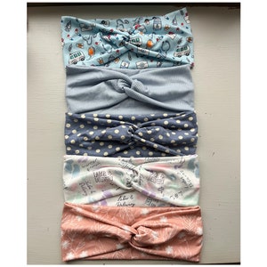 Soft Knit Twist-Knot Headbands | L&D Print | Labor and Delivery Prints | Healthcare Prints | Headbands for Women | Healthcare Headbands