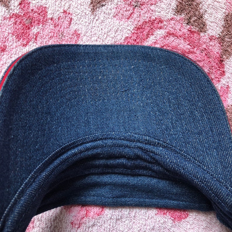 90s Vintage Denim Urban Concepts Bedazzled Princess Visor