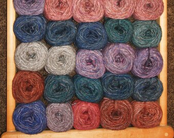 Tapestry & Rug Yarns, Handspun Lincoln Sheep, Hand-Dyed Blues and Greens