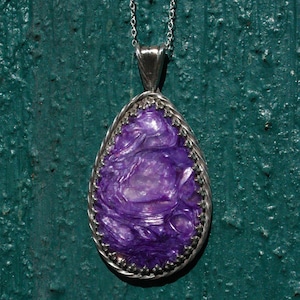 Large Sterling Charoite Necklace