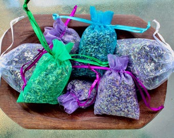 Dried Lavender Sachets, 2 Sizes