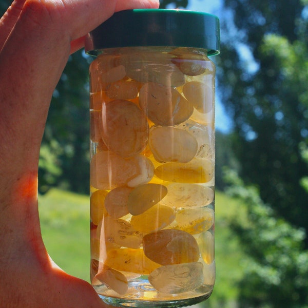 Polished California Beach Agates in Jar, 6.4 oz.