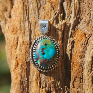 Sterling Chrysocolla Necklace
