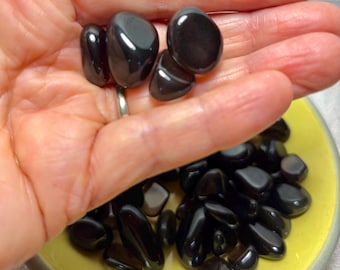 4 Lágrimas Apache Rodadas (Obsidiana)