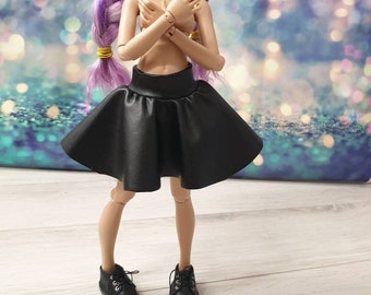 Skirt oversize for bjd doll msd outfit for bjd 1/4  artificial leather