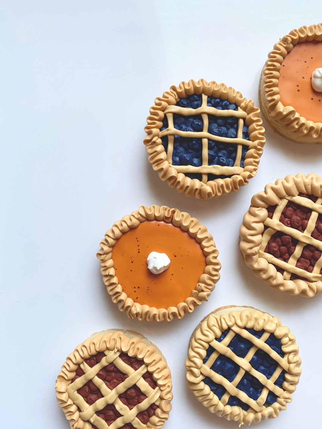 Vegan Thanksgiving Cookies Pumpkin Pie Cookies Blueberry - Etsy