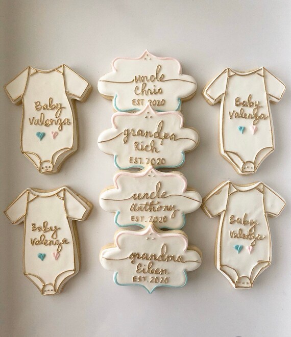 Vegan Pregnancy Announcement Cookies Etsy