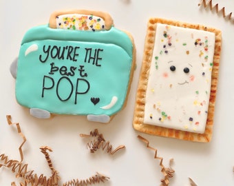 Vegan Father’s Day cookies | poptart cookies | you’re the best pop cookies