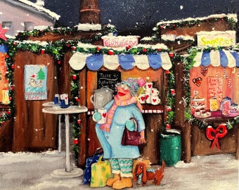 Weihnachtskarte "Lüttje Markt"