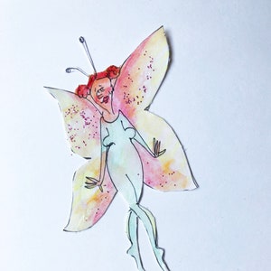 Klappgrußkarte mit Schmetterling