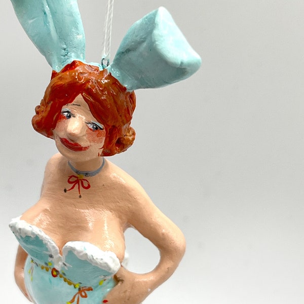 GundulaOsterbunny Hängefigur aus Modelliermasse