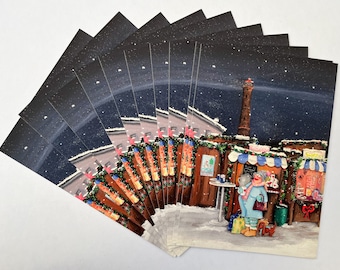 10 Weihnachtskarten "Lüttje Markt"