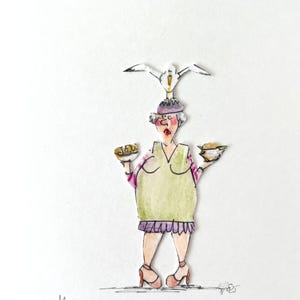 Moin, biglietto d'auguri pieghevole fatto a mano
