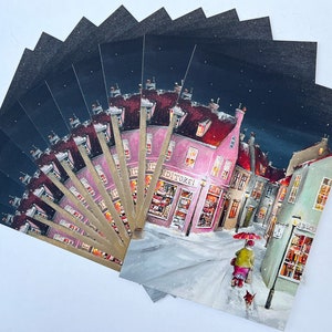 10 cartoline di Natale "La Prima Neve"